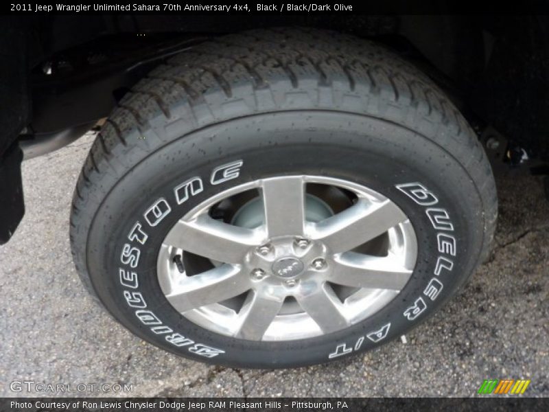 Black / Black/Dark Olive 2011 Jeep Wrangler Unlimited Sahara 70th Anniversary 4x4