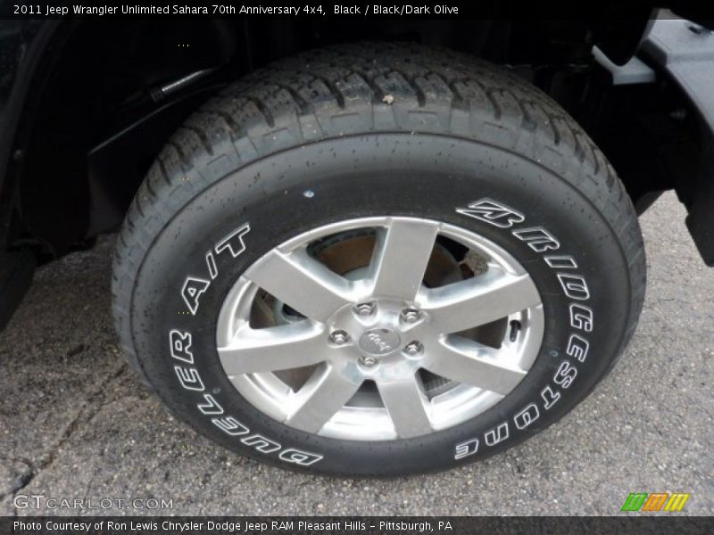 Black / Black/Dark Olive 2011 Jeep Wrangler Unlimited Sahara 70th Anniversary 4x4