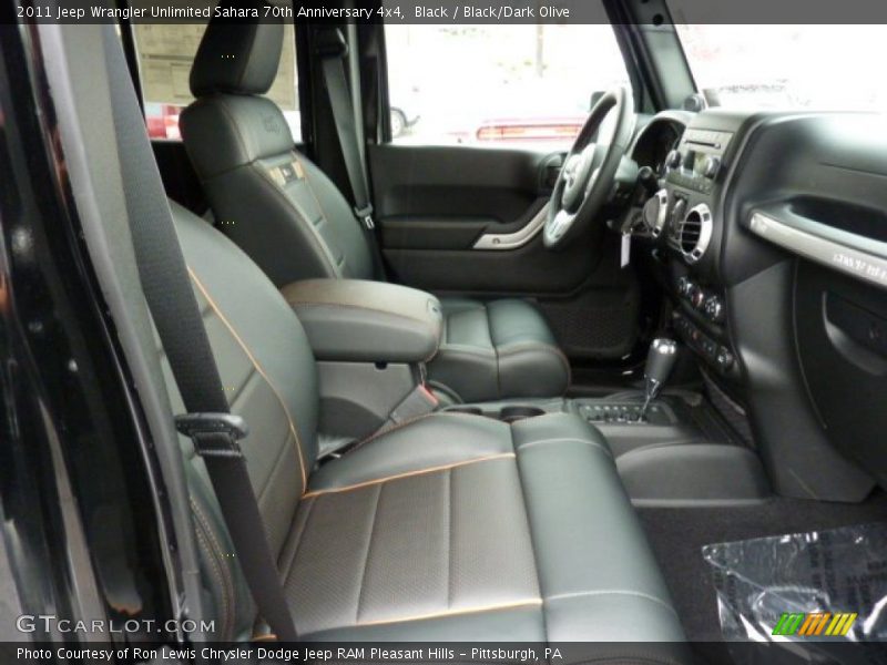 Black / Black/Dark Olive 2011 Jeep Wrangler Unlimited Sahara 70th Anniversary 4x4