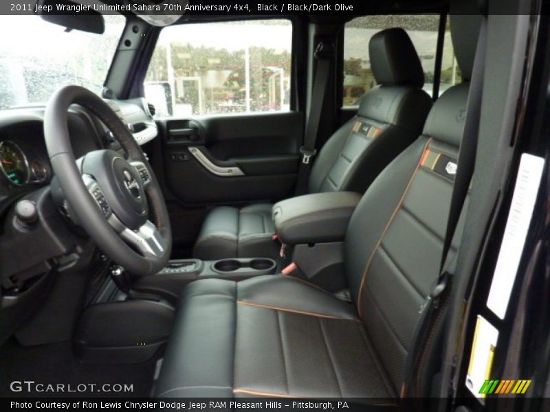 Black / Black/Dark Olive 2011 Jeep Wrangler Unlimited Sahara 70th Anniversary 4x4