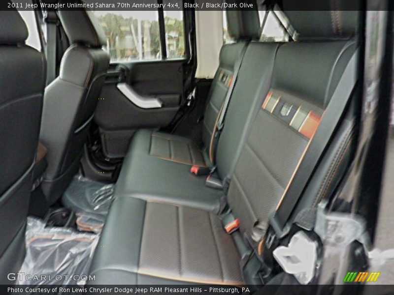 Black / Black/Dark Olive 2011 Jeep Wrangler Unlimited Sahara 70th Anniversary 4x4