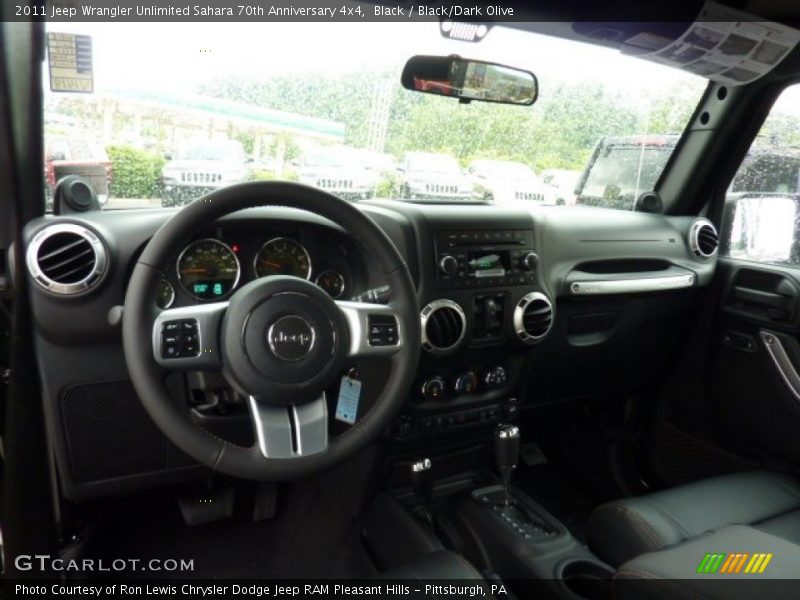 Black / Black/Dark Olive 2011 Jeep Wrangler Unlimited Sahara 70th Anniversary 4x4