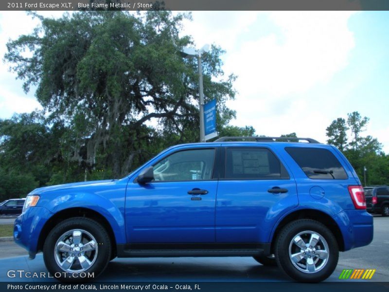 Blue Flame Metallic / Stone 2011 Ford Escape XLT