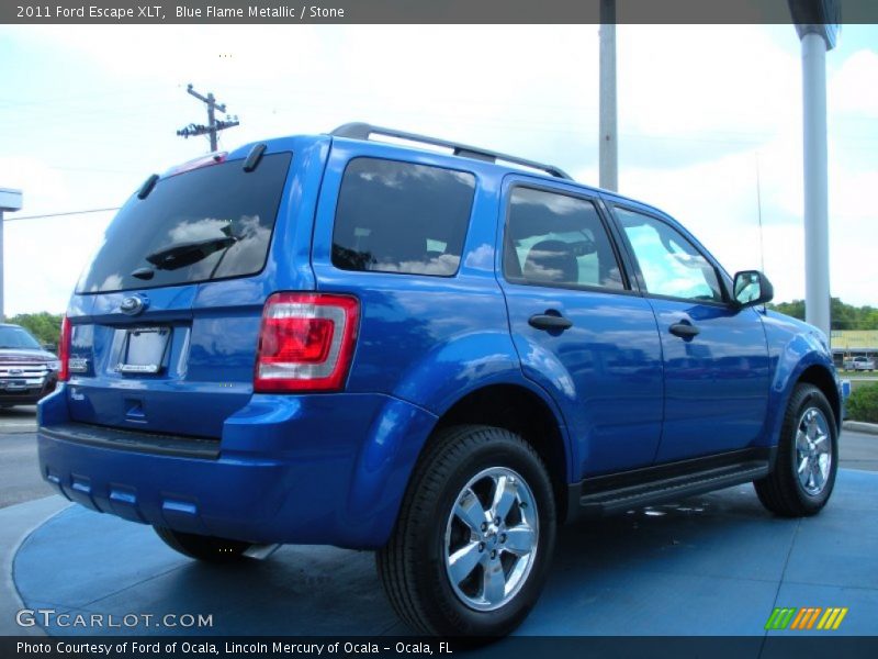 Blue Flame Metallic / Stone 2011 Ford Escape XLT