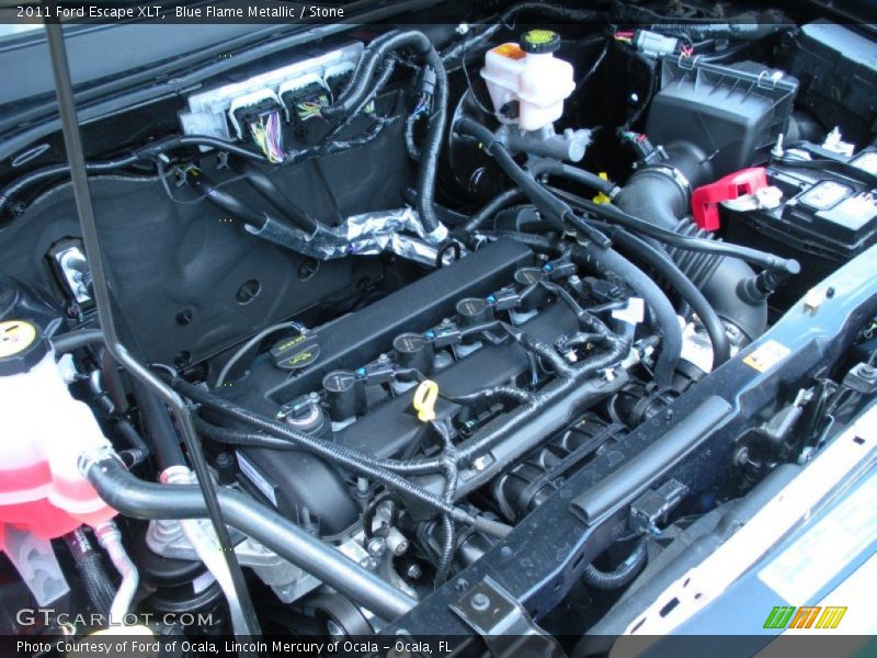 Blue Flame Metallic / Stone 2011 Ford Escape XLT