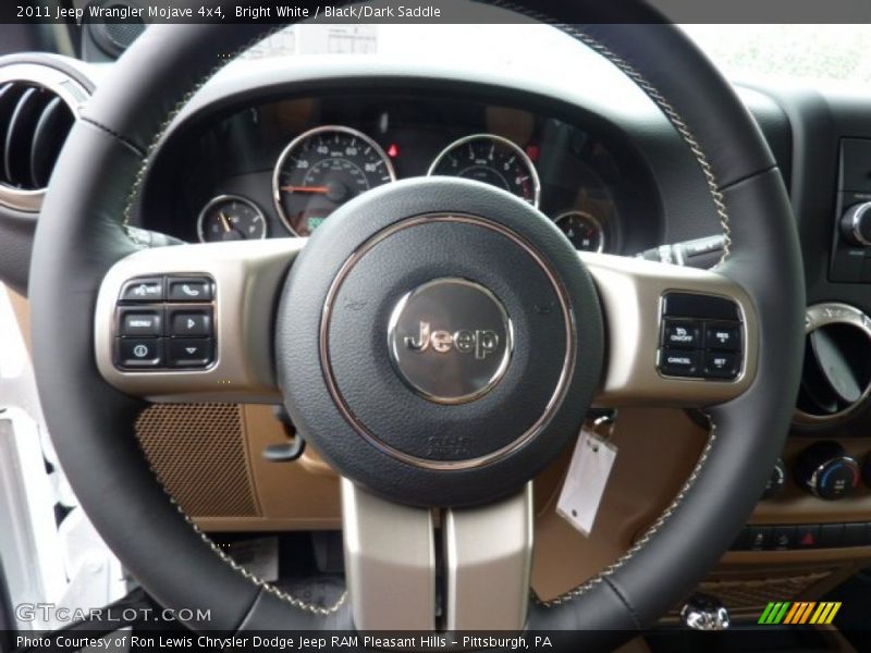 Bright White / Black/Dark Saddle 2011 Jeep Wrangler Mojave 4x4