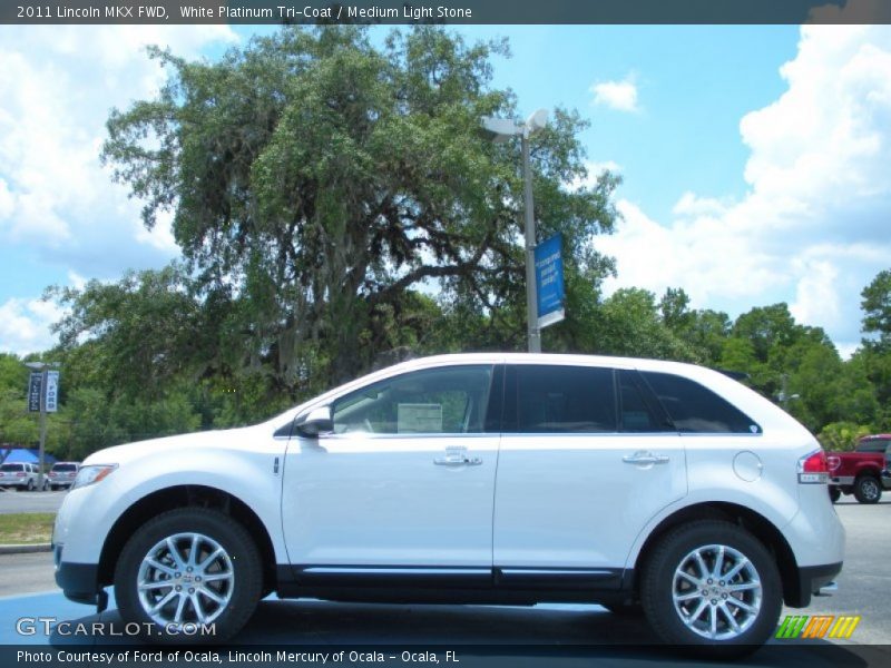 White Platinum Tri-Coat / Medium Light Stone 2011 Lincoln MKX FWD