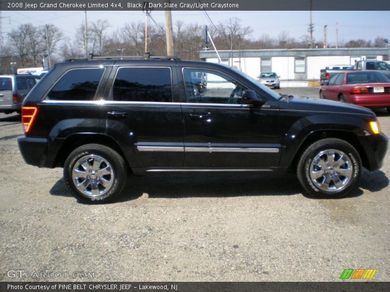 Black / Dark Slate Gray/Light Graystone 2008 Jeep Grand Cherokee Limited 4x4