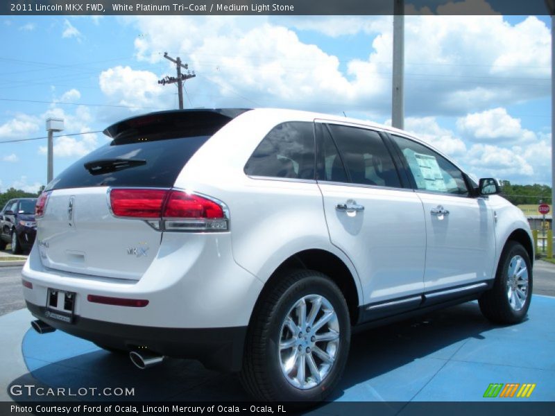 White Platinum Tri-Coat / Medium Light Stone 2011 Lincoln MKX FWD