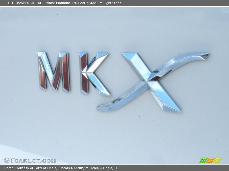 White Platinum Tri-Coat / Medium Light Stone 2011 Lincoln MKX FWD
