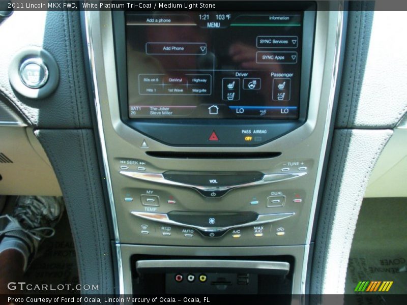 White Platinum Tri-Coat / Medium Light Stone 2011 Lincoln MKX FWD