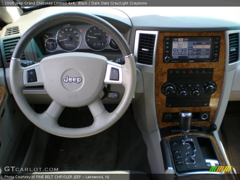 Black / Dark Slate Gray/Light Graystone 2008 Jeep Grand Cherokee Limited 4x4