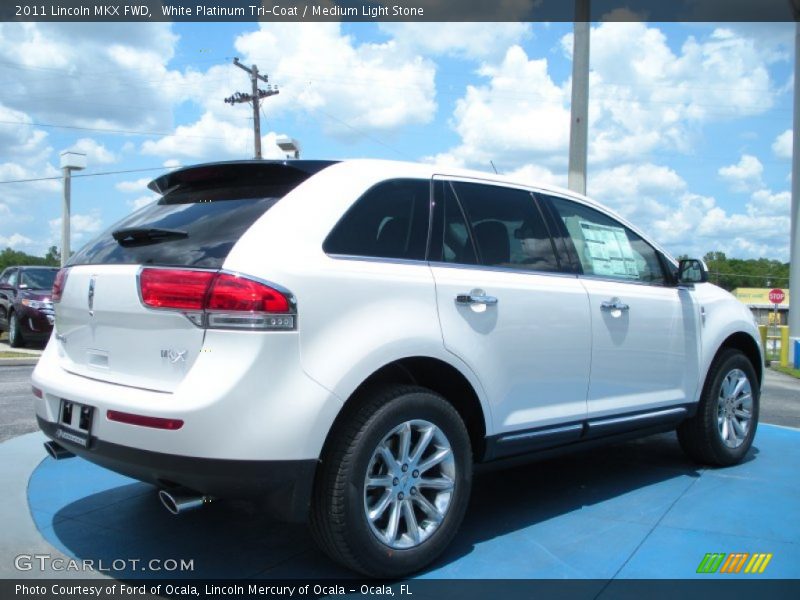 White Platinum Tri-Coat / Medium Light Stone 2011 Lincoln MKX FWD