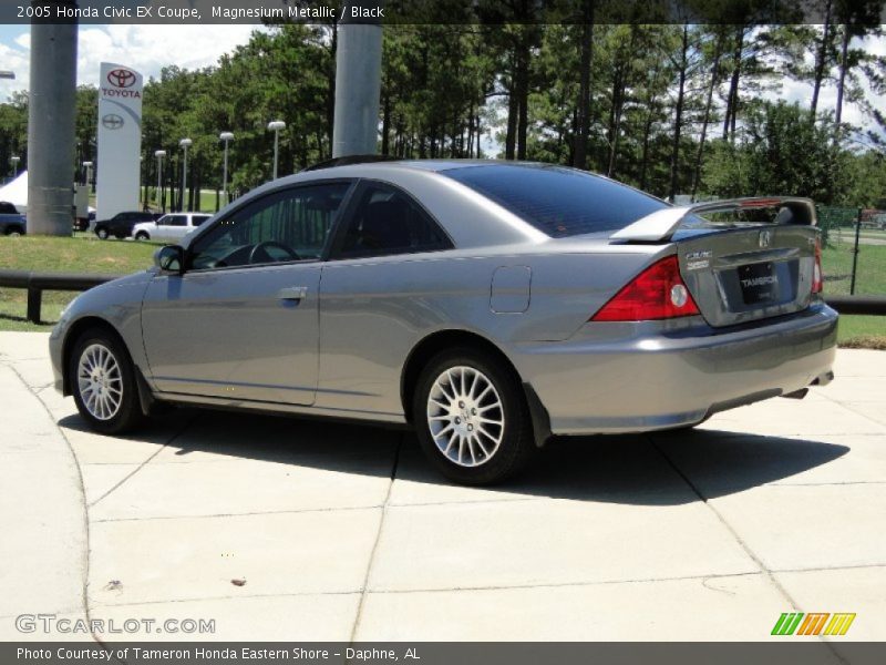 Magnesium Metallic / Black 2005 Honda Civic EX Coupe