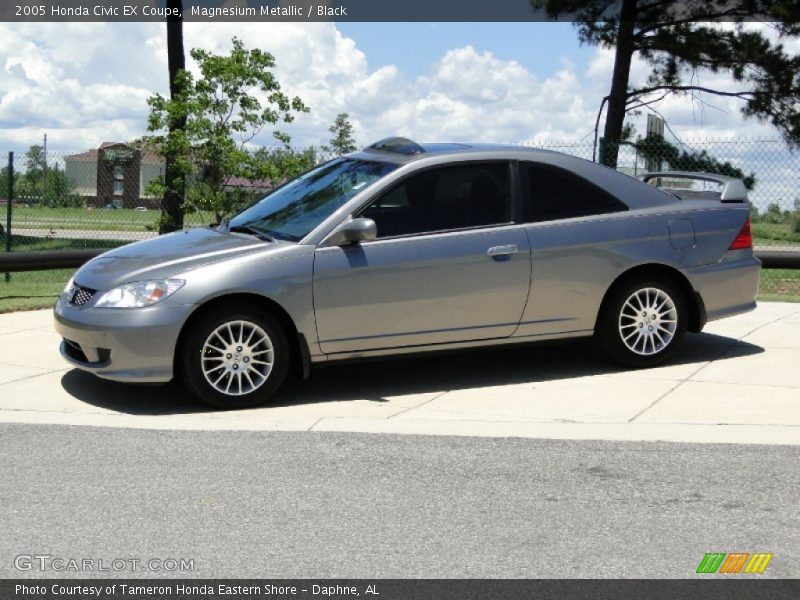 Magnesium Metallic / Black 2005 Honda Civic EX Coupe