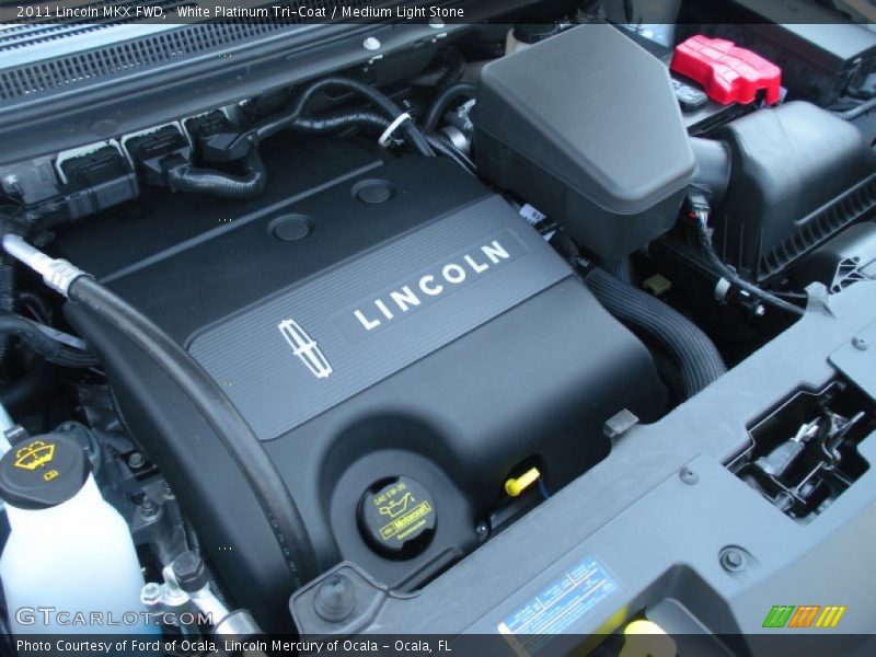 White Platinum Tri-Coat / Medium Light Stone 2011 Lincoln MKX FWD