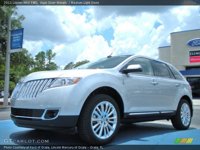 Ingot Silver Metallic / Medium Light Stone 2011 Lincoln MKX FWD