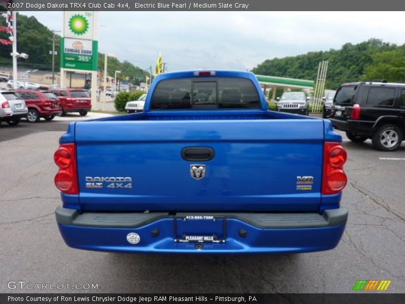  2007 Dakota TRX4 Club Cab 4x4 Electric Blue Pearl