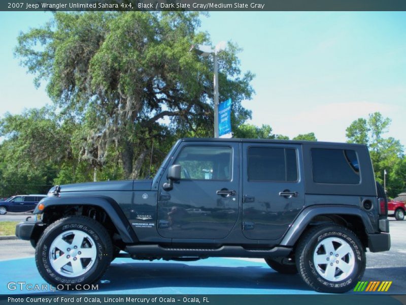 Black / Dark Slate Gray/Medium Slate Gray 2007 Jeep Wrangler Unlimited Sahara 4x4