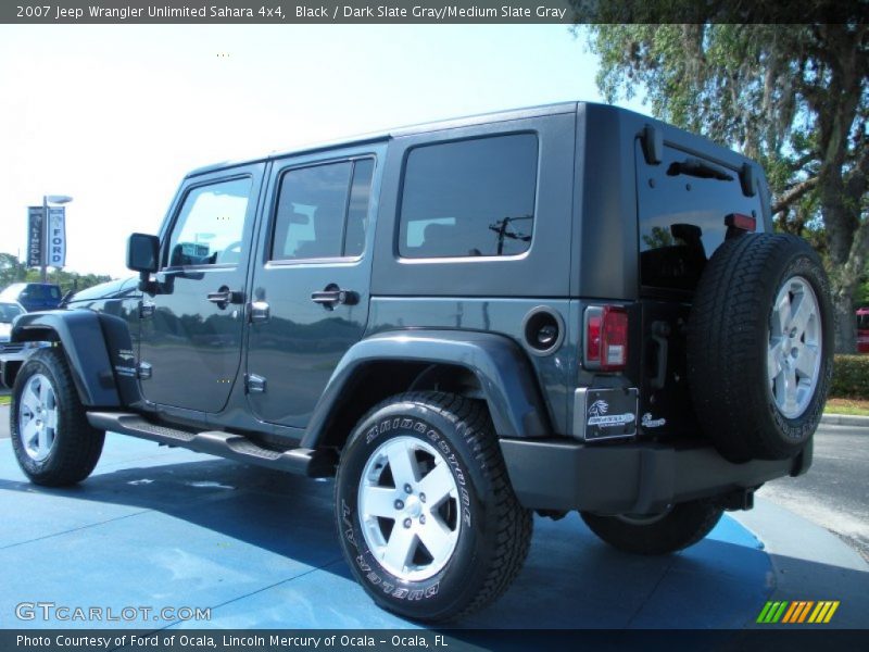 Black / Dark Slate Gray/Medium Slate Gray 2007 Jeep Wrangler Unlimited Sahara 4x4