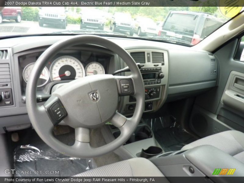Medium Slate Gray Interior - 2007 Dakota TRX4 Club Cab 4x4 