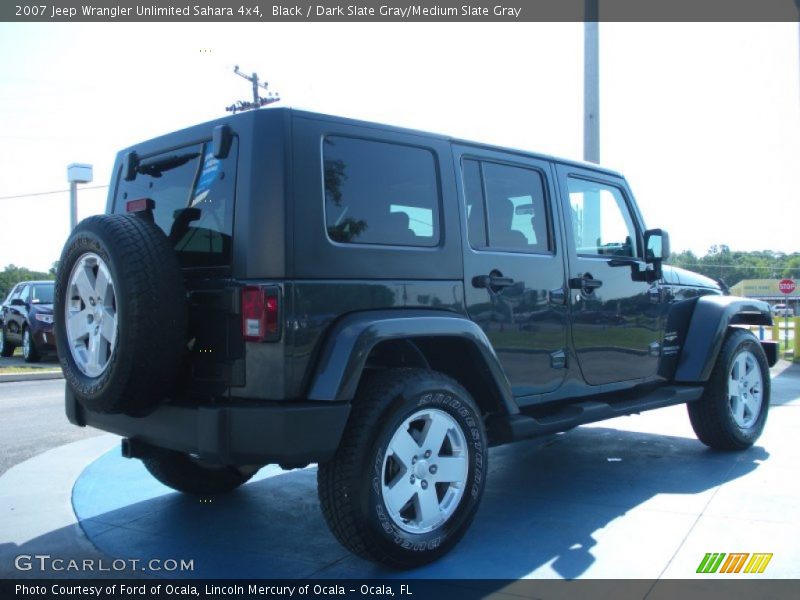 Black / Dark Slate Gray/Medium Slate Gray 2007 Jeep Wrangler Unlimited Sahara 4x4