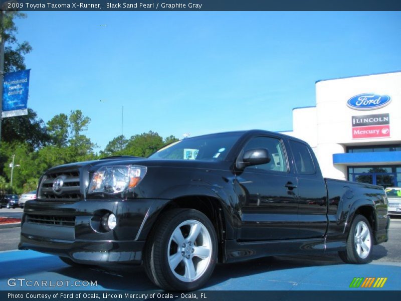 Black Sand Pearl / Graphite Gray 2009 Toyota Tacoma X-Runner