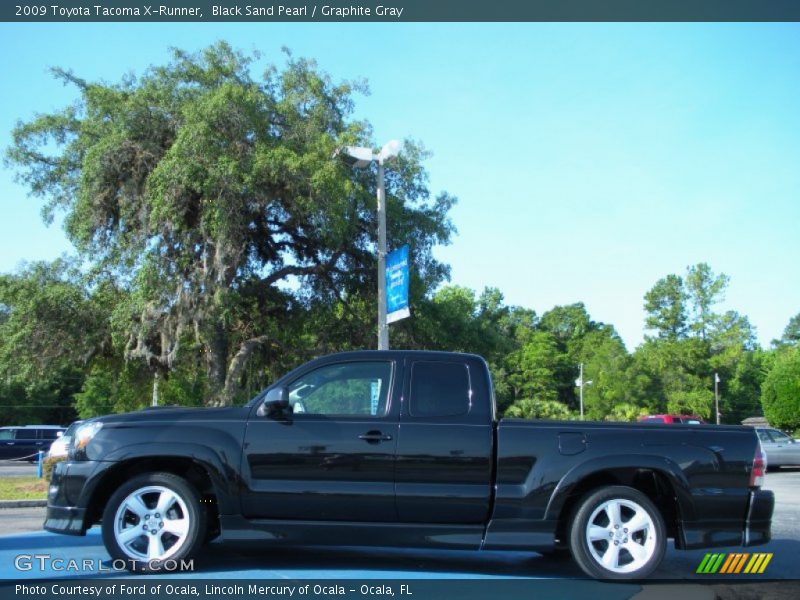 Black Sand Pearl / Graphite Gray 2009 Toyota Tacoma X-Runner