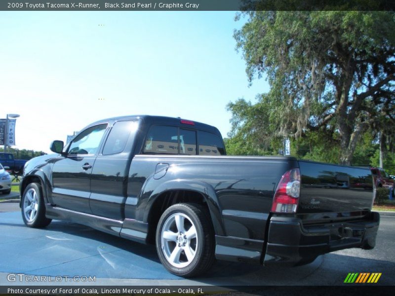 Black Sand Pearl / Graphite Gray 2009 Toyota Tacoma X-Runner