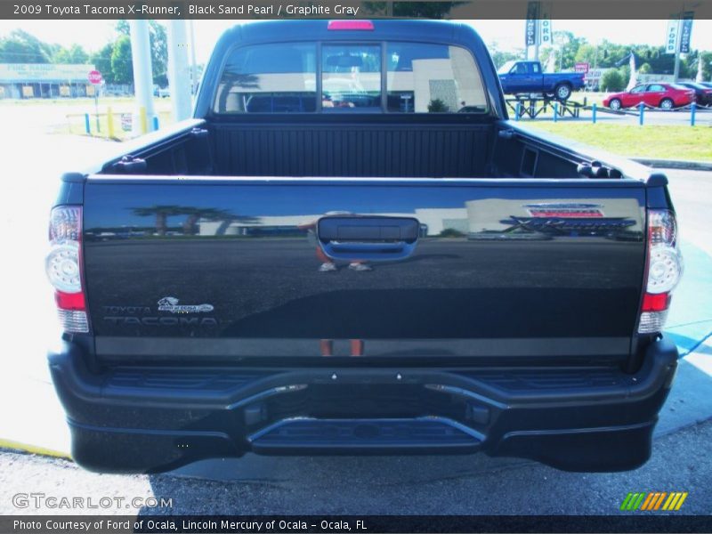 Black Sand Pearl / Graphite Gray 2009 Toyota Tacoma X-Runner