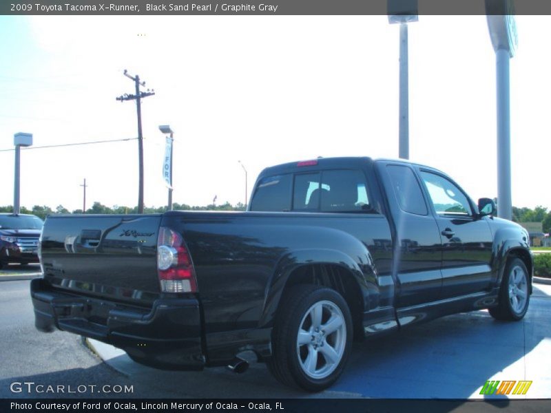 Black Sand Pearl / Graphite Gray 2009 Toyota Tacoma X-Runner
