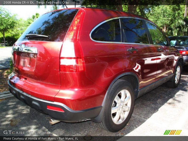 Tango Red Pearl / Gray 2008 Honda CR-V EX