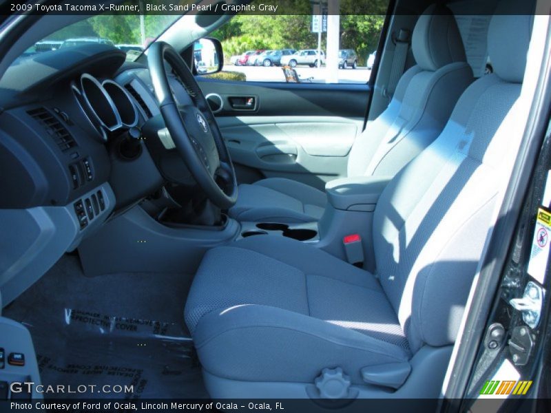 Black Sand Pearl / Graphite Gray 2009 Toyota Tacoma X-Runner