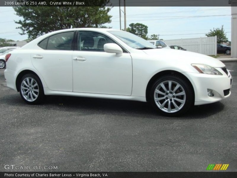 Crystal White / Black 2006 Lexus IS 250 AWD