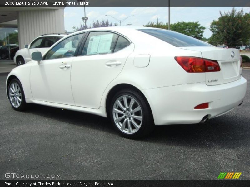 Crystal White / Black 2006 Lexus IS 250 AWD