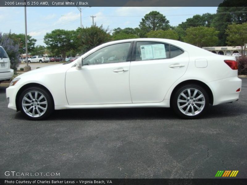 Crystal White / Black 2006 Lexus IS 250 AWD
