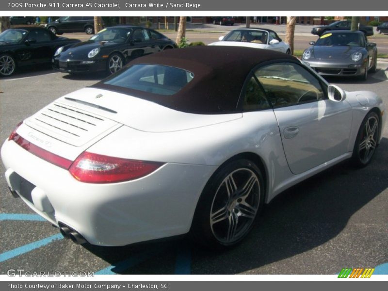 Carrara White / Sand Beige 2009 Porsche 911 Carrera 4S Cabriolet