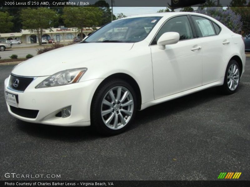 Crystal White / Black 2006 Lexus IS 250 AWD