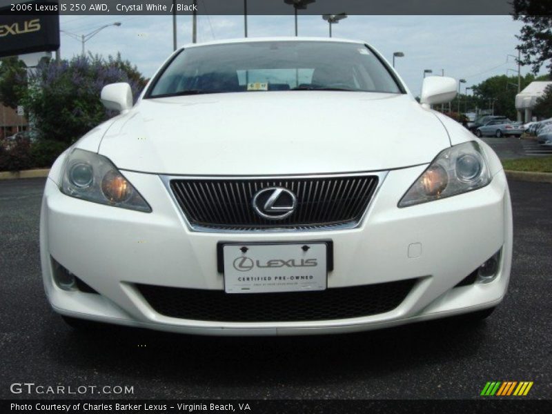 Crystal White / Black 2006 Lexus IS 250 AWD