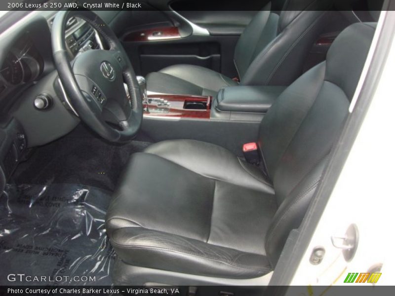 Crystal White / Black 2006 Lexus IS 250 AWD