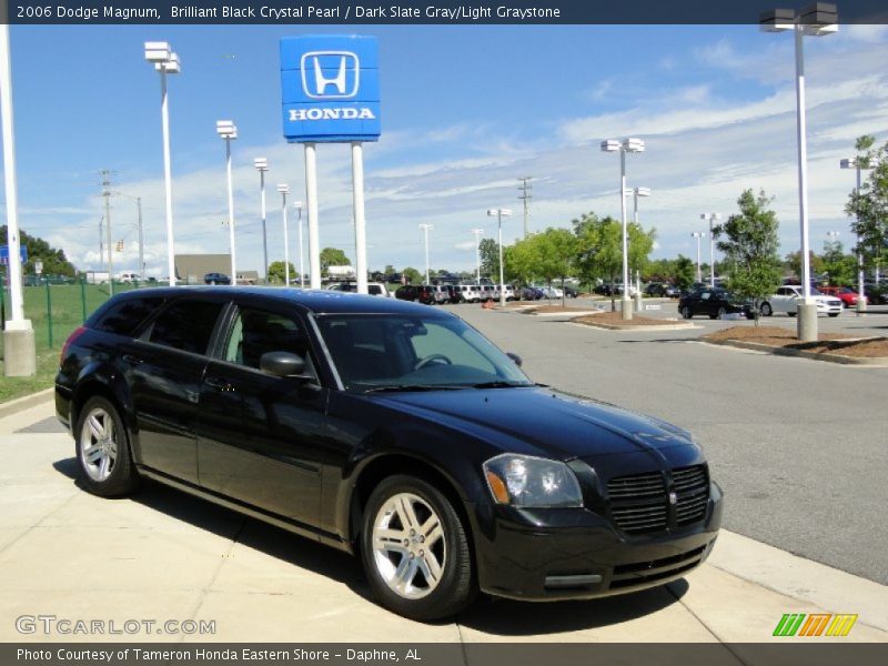 Brilliant Black Crystal Pearl / Dark Slate Gray/Light Graystone 2006 Dodge Magnum