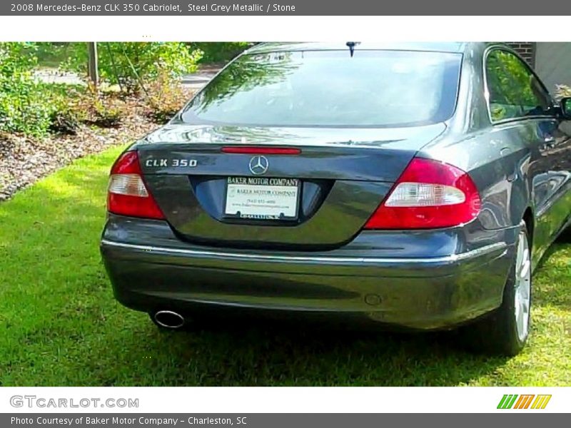 Steel Grey Metallic / Stone 2008 Mercedes-Benz CLK 350 Cabriolet