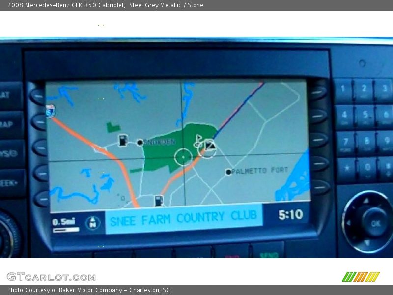 Steel Grey Metallic / Stone 2008 Mercedes-Benz CLK 350 Cabriolet