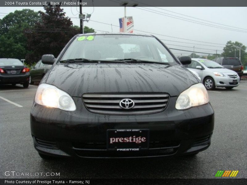 Black / Pebble Beige 2004 Toyota Corolla LE