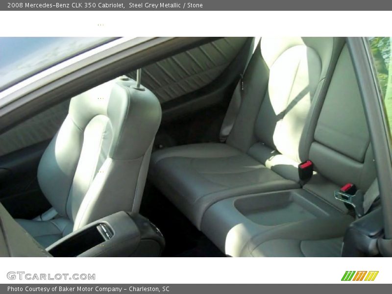 Steel Grey Metallic / Stone 2008 Mercedes-Benz CLK 350 Cabriolet