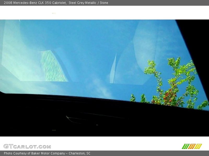 Steel Grey Metallic / Stone 2008 Mercedes-Benz CLK 350 Cabriolet