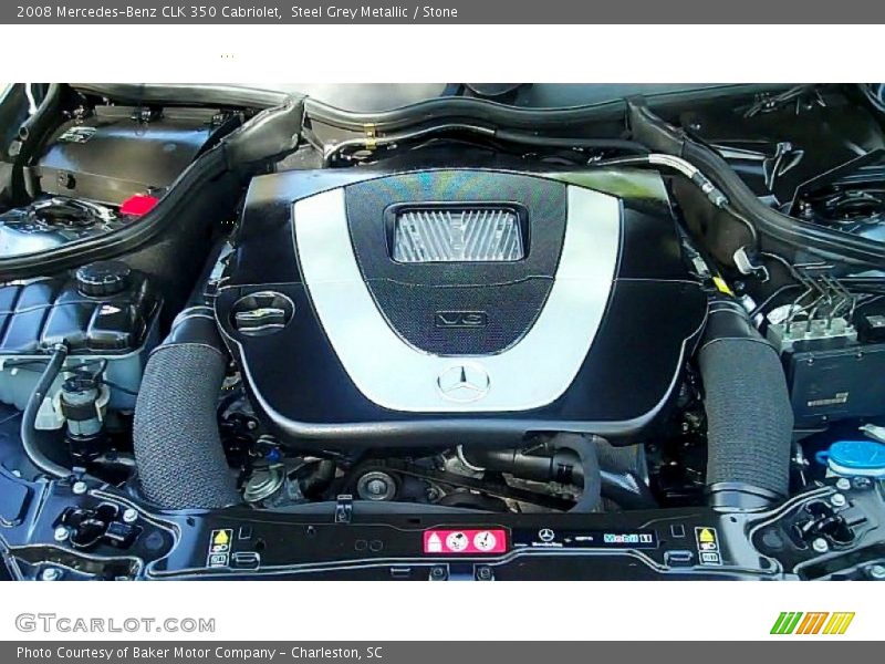 Steel Grey Metallic / Stone 2008 Mercedes-Benz CLK 350 Cabriolet