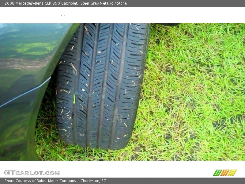 Steel Grey Metallic / Stone 2008 Mercedes-Benz CLK 350 Cabriolet