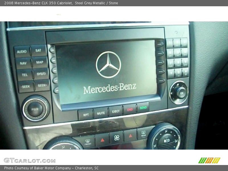 Steel Grey Metallic / Stone 2008 Mercedes-Benz CLK 350 Cabriolet
