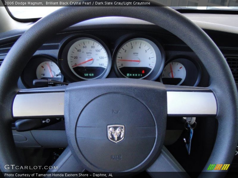 Brilliant Black Crystal Pearl / Dark Slate Gray/Light Graystone 2006 Dodge Magnum